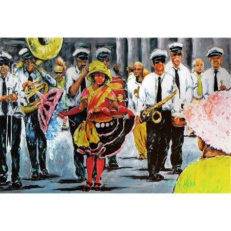 CAROLINES TREASURES Dancing in the Streets Mardi Gras Fabric Placemat MW1224PLMT